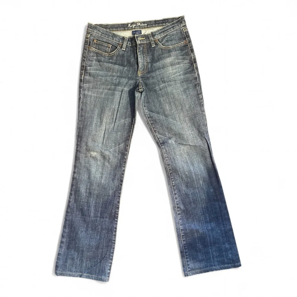 Indigo Blue Straight Leg Blue Jeans